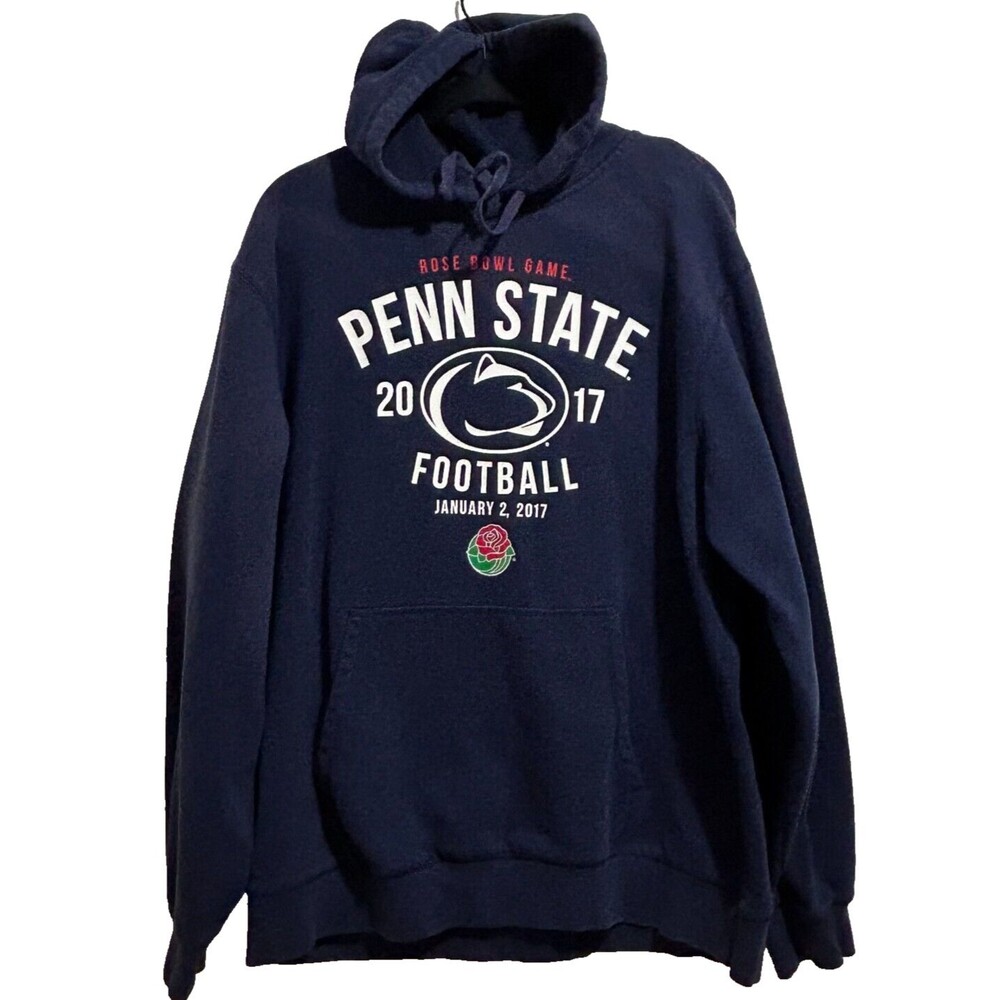 Penn State Rose Bowl Hoodie Mens XL Navy Blue 2017 Football Pullover